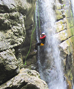 canyoning bij het Garda meer in Italie!