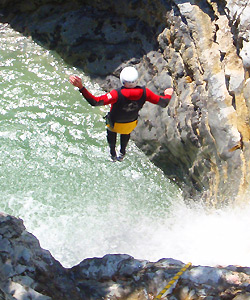 canyoning in het GardaMeer in Italie