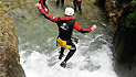 Canyoning en wildwater kanoen in de alpenrosenklamm tirol oetztal 1