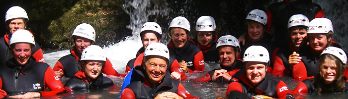 canyoning groeps reizen Italie, garda meer