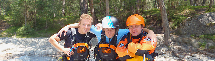 outdoorplanet rafting en canyoning team